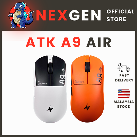 ATK Dragonfly A9 Air | 8000 Hz Gaming Mouse 47G PAW3950 Ultra 300MAH | NexGen Lab