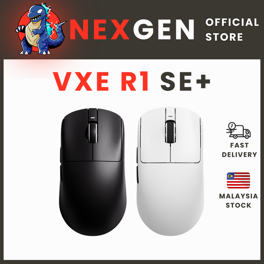 VXE Dragonfly R1 SE+ | 1000 Hz Gaming Mouse 55G PAW3395 SE 500MAH | NexGen Lab